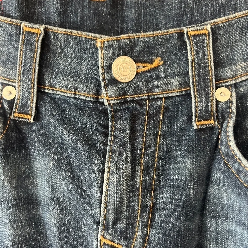 True Religion Rocco No Flap Relaxed Skinny Denim Jeans Size 31